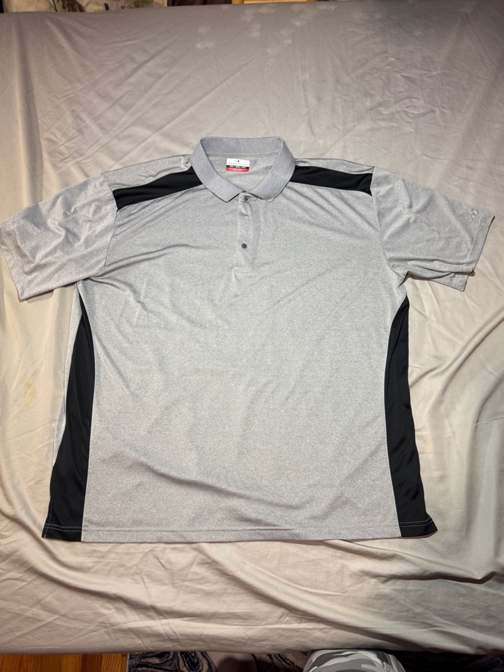 Grand Slam Gray and Black Athletic Polo - Picture 1 of 3